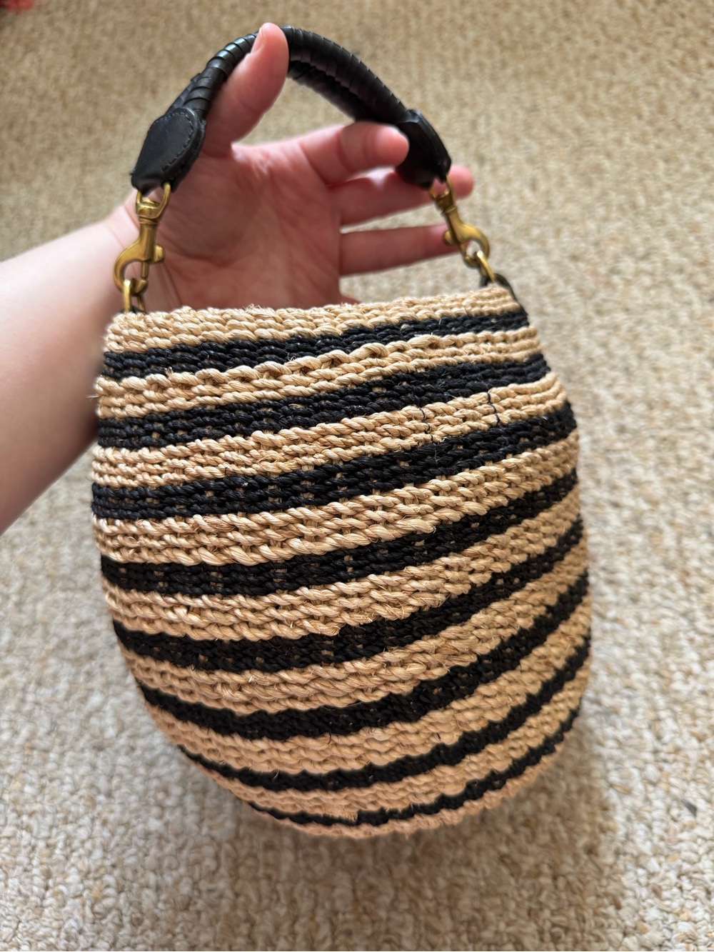 Clare V striped pot de miel basket bag - Picture 7 of 8